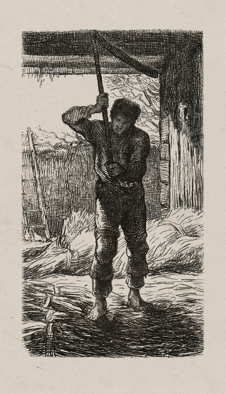 Młocarnia autorstwa Jacques Adrien Lavieille