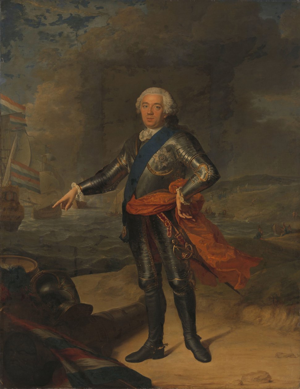 Willem IV (1711-1751), książę Oranje-Nassau autorstwa Jacques André Joseph Aved