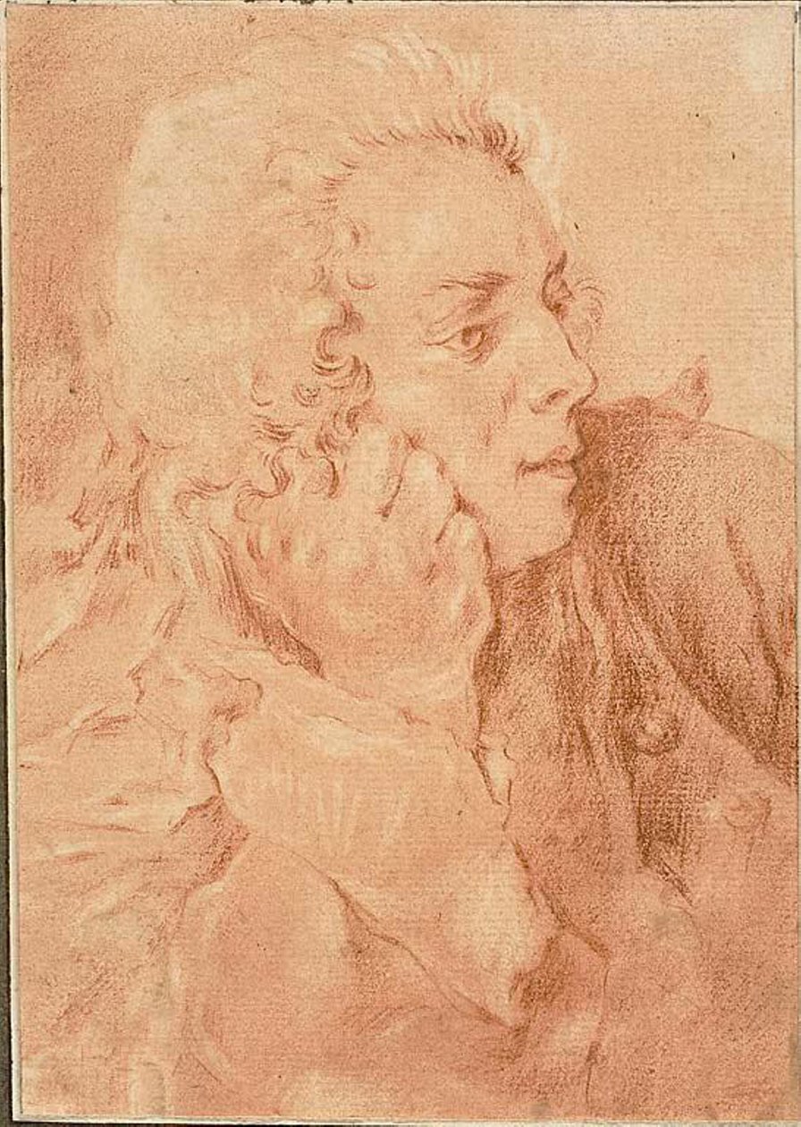 Portret w połowie długości François Boucher autorstwa Jacques André Portail