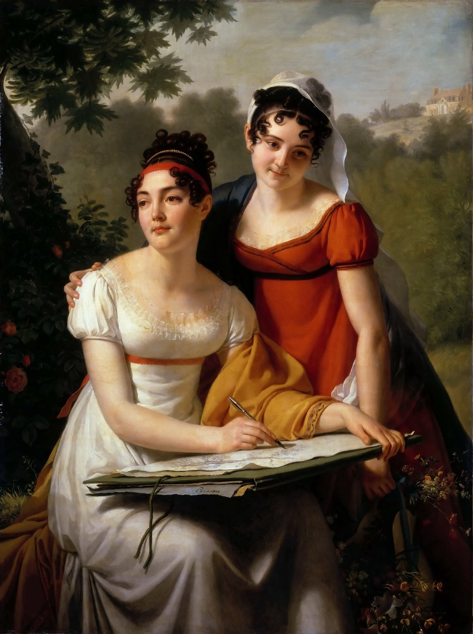 Portrety Mesdemoiselles Duval, I ćw. XIX w. autorstwa Jacques Augustin Catherine Pajou