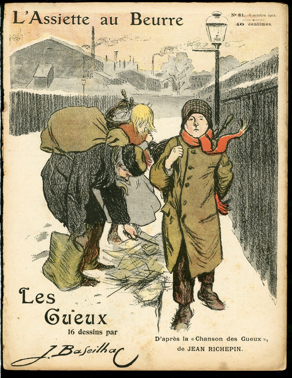 Okładka „” „L’Assiette au Beurre”””, Satyryczna w kolorach autorstwa Jacques Baseilhac