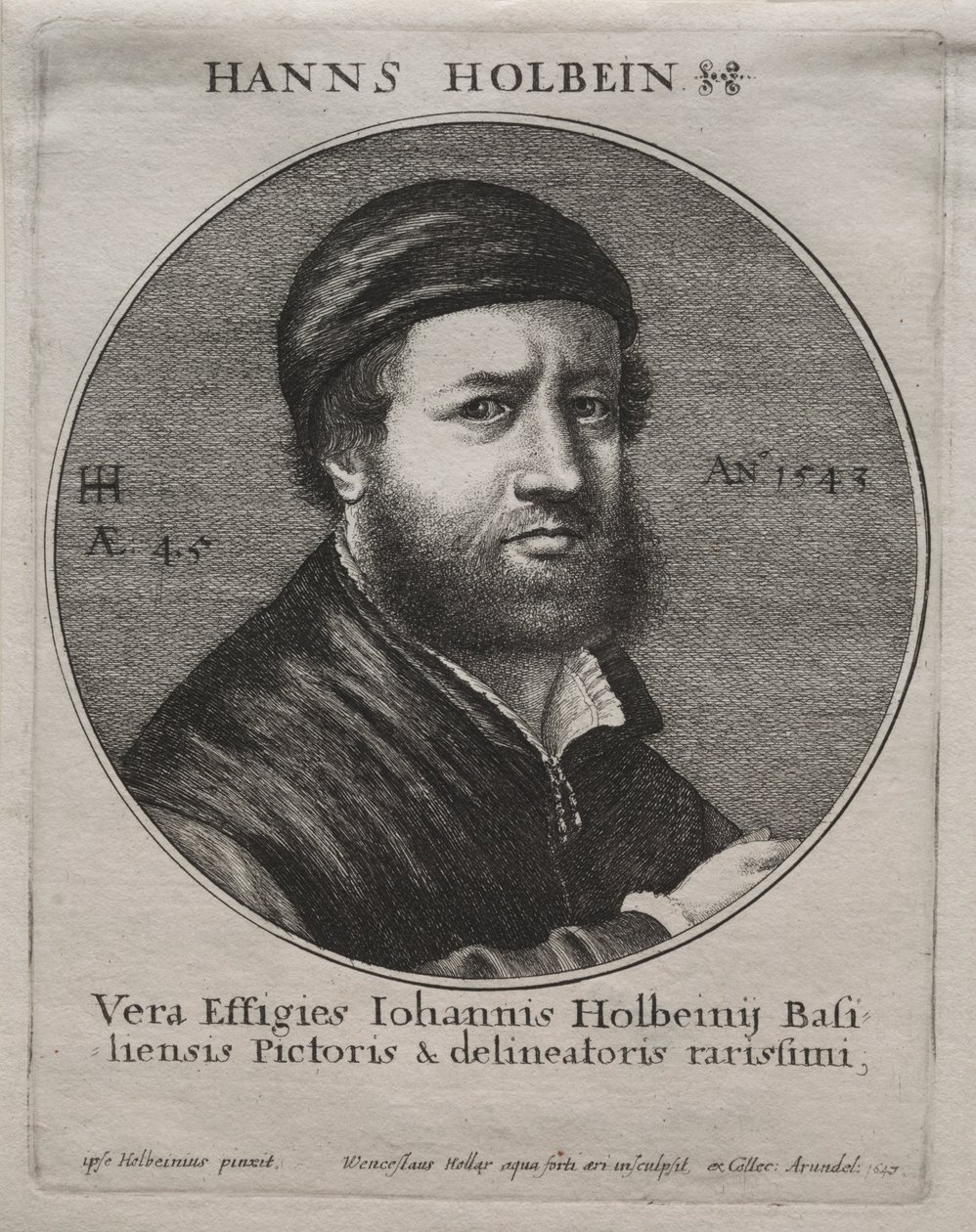 Portret Hansa Holbeina autorstwa Jacques Bellange