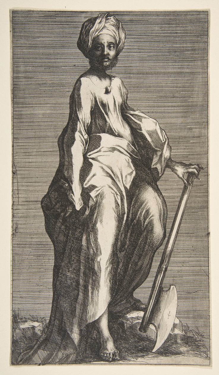 Święty Juda lub Święty Maciej, 1595-1616. autorstwa Jacques Bellange
