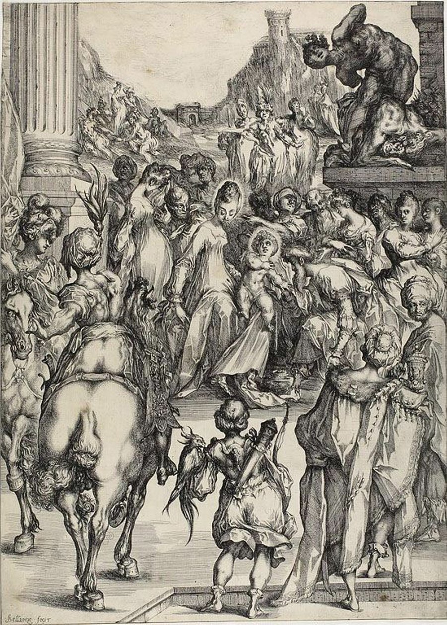 Pokłon Trzech Króli autorstwa Jacques Bellange