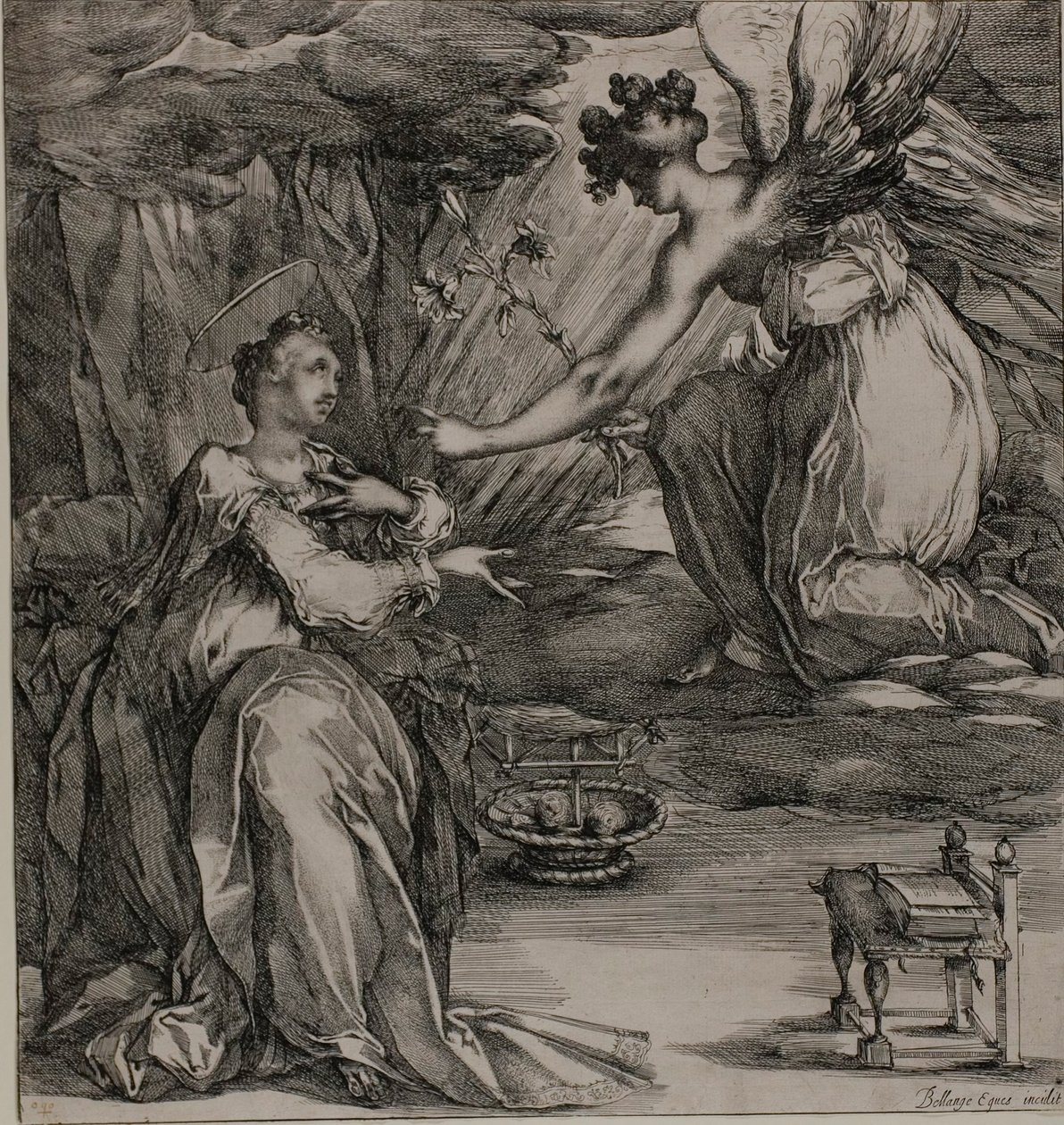 Zwiastowanie autorstwa Jacques Bellange