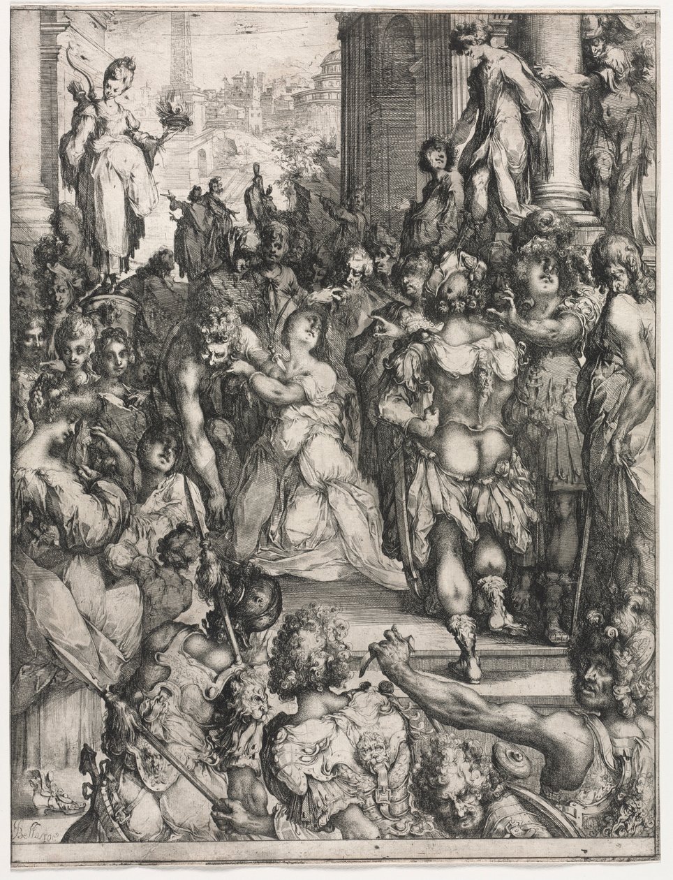 Męczeństwo św. Łucji. autorstwa Jacques Bellange