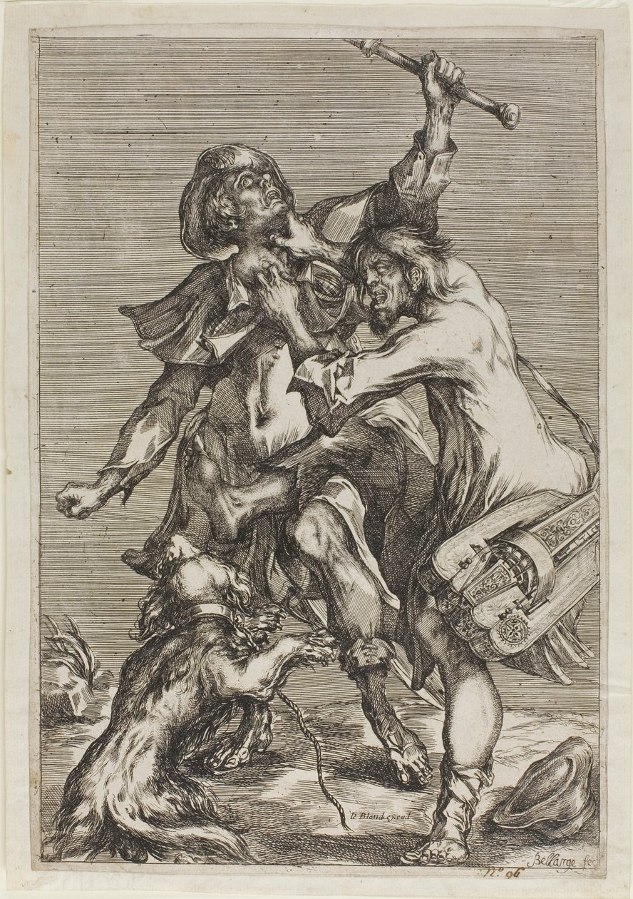 Walka dwóch żebraków autorstwa Jacques Bellange