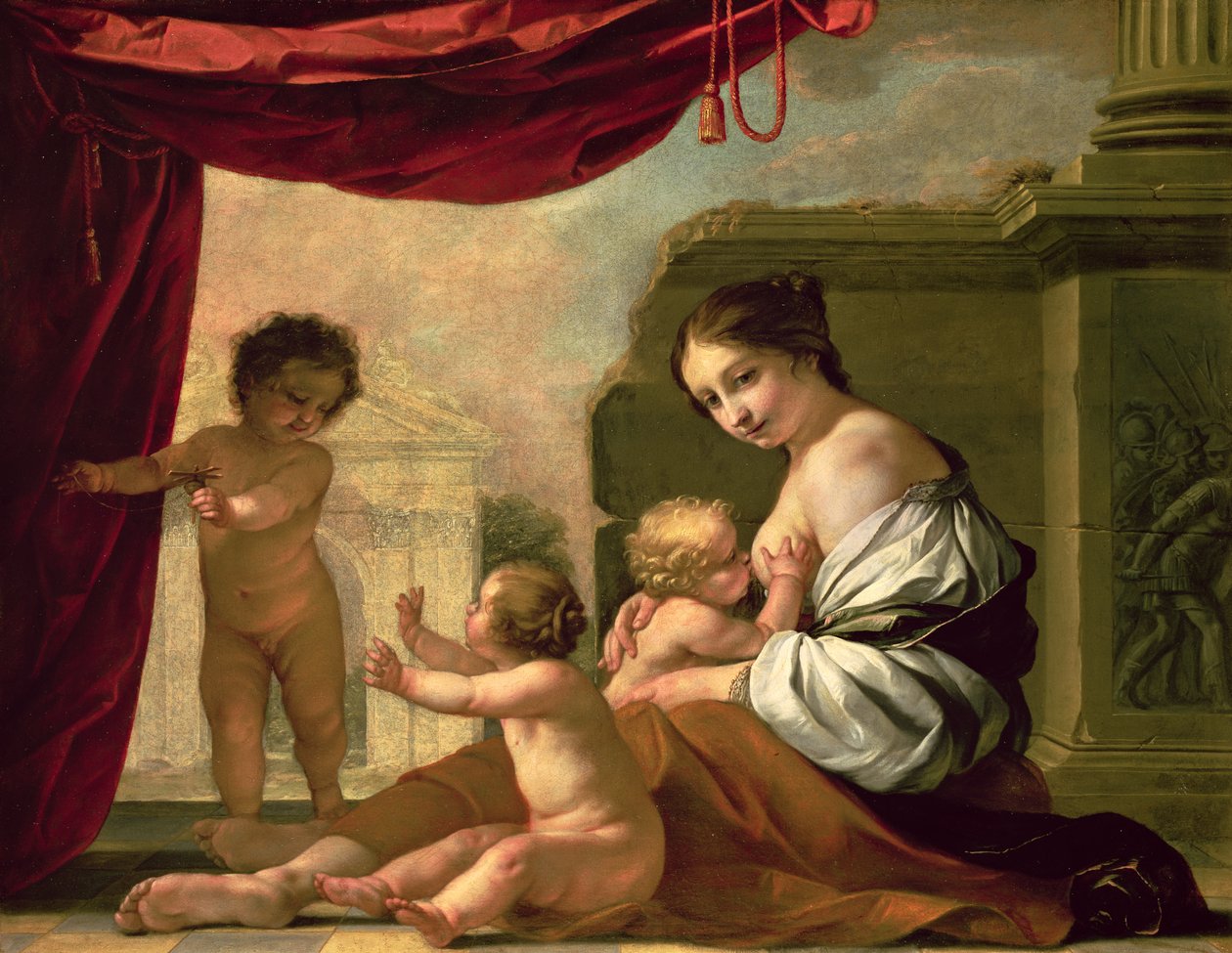 Alegoria Miłosierdzia autorstwa Jacques Blanchard