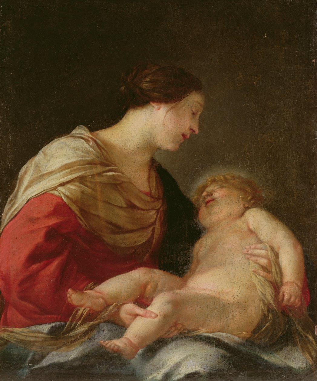 Madonna z Dzieciątkiem, XVII wiek autorstwa Jacques Blanchard