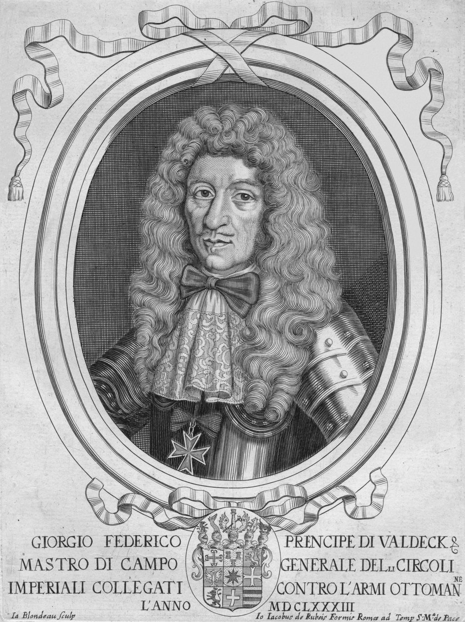 Książę Georg Friedrich Waldeck, lata 90. XVII wieku. autorstwa Jacques Blondeau