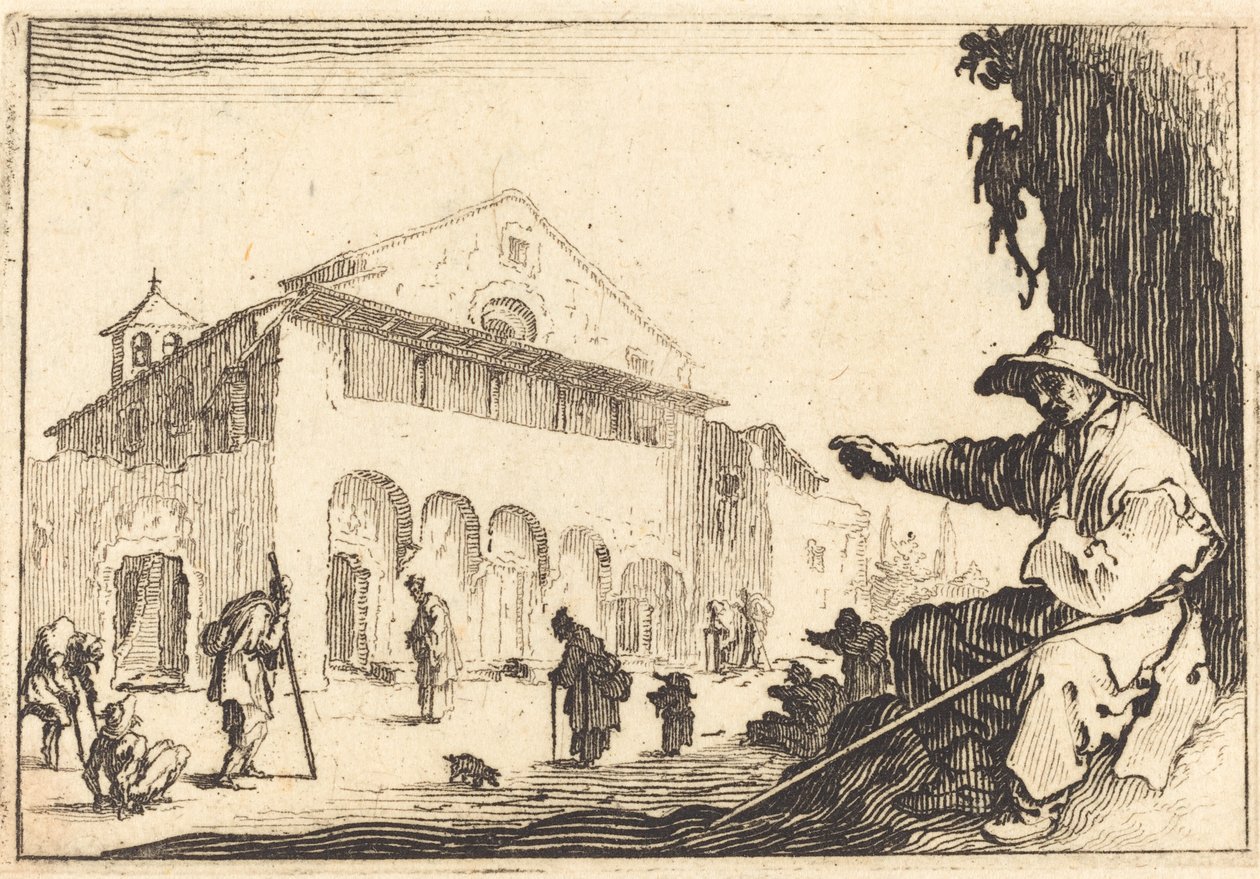 Przytułek autorstwa Jacques Callot