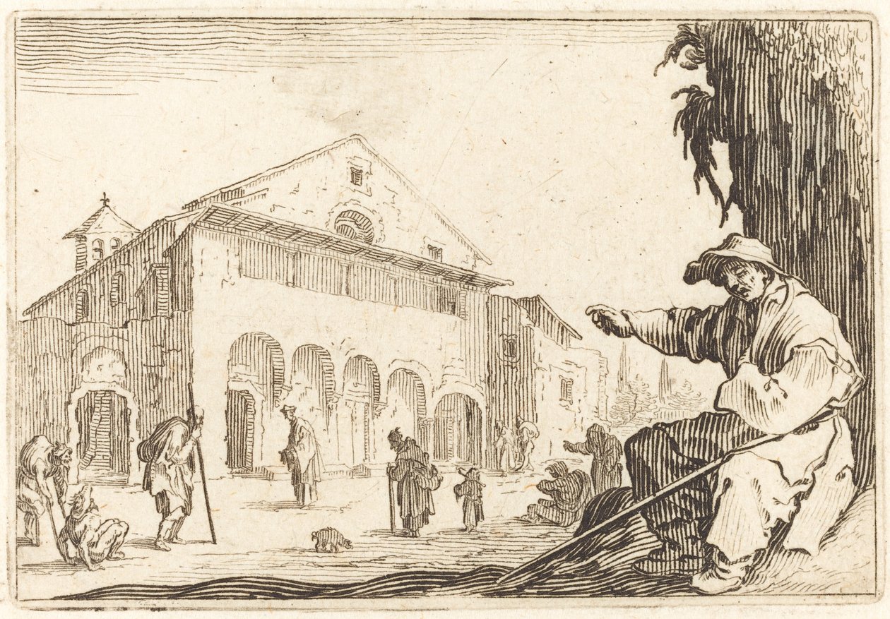 Przytułek autorstwa Jacques Callot
