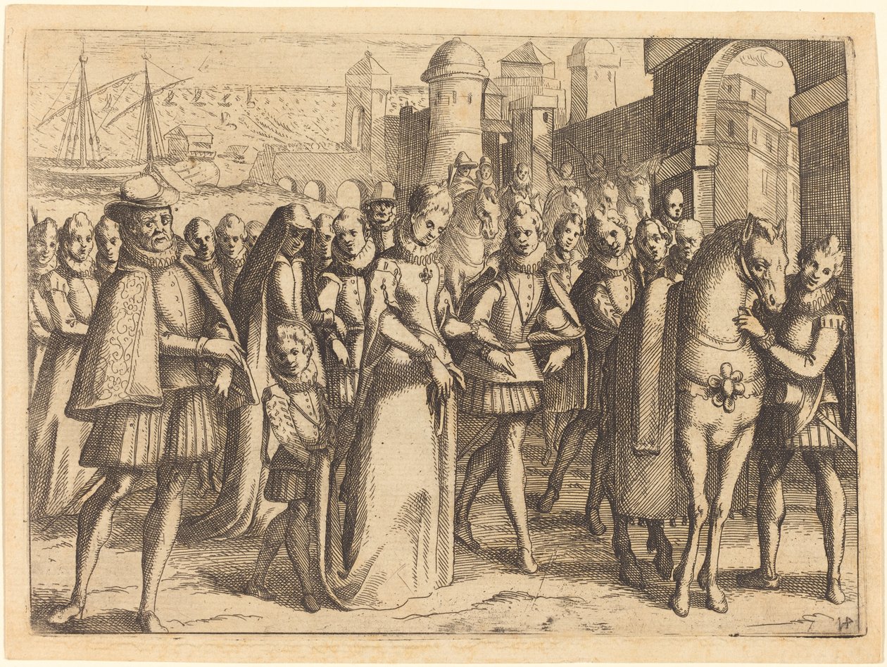 Przylot do Walencji autorstwa Jacques Callot