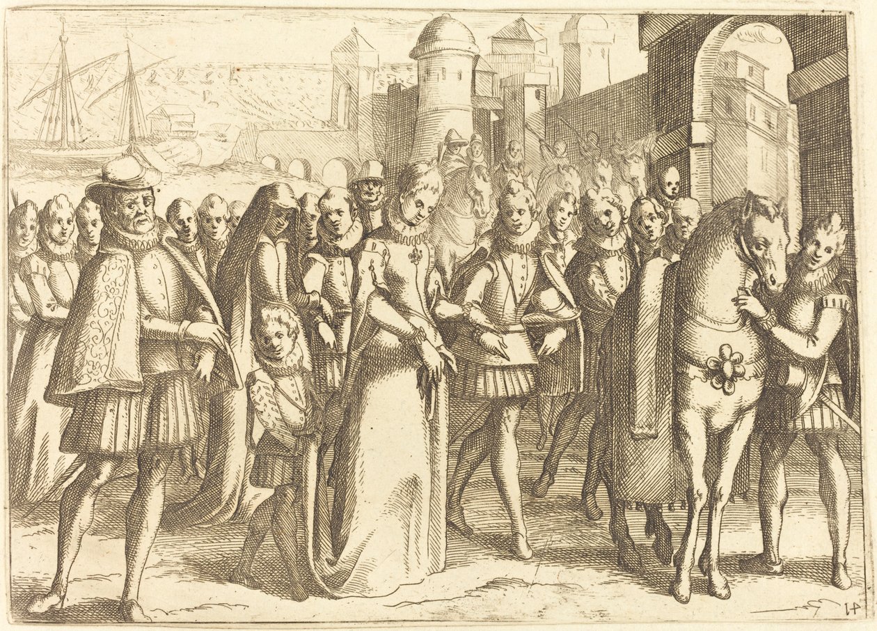 Przylot do Walencji autorstwa Jacques Callot