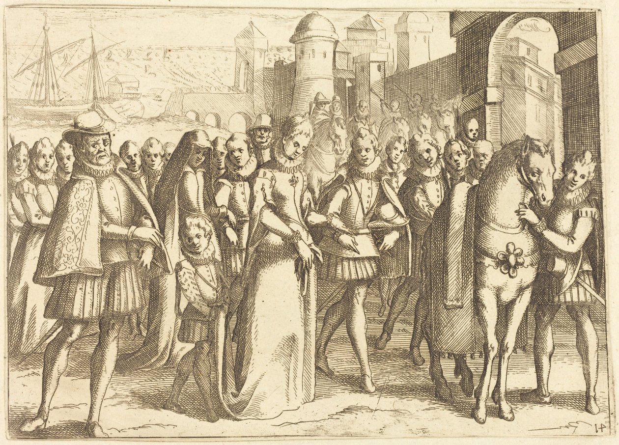 Przybycie do Walencji autorstwa Jacques Callot