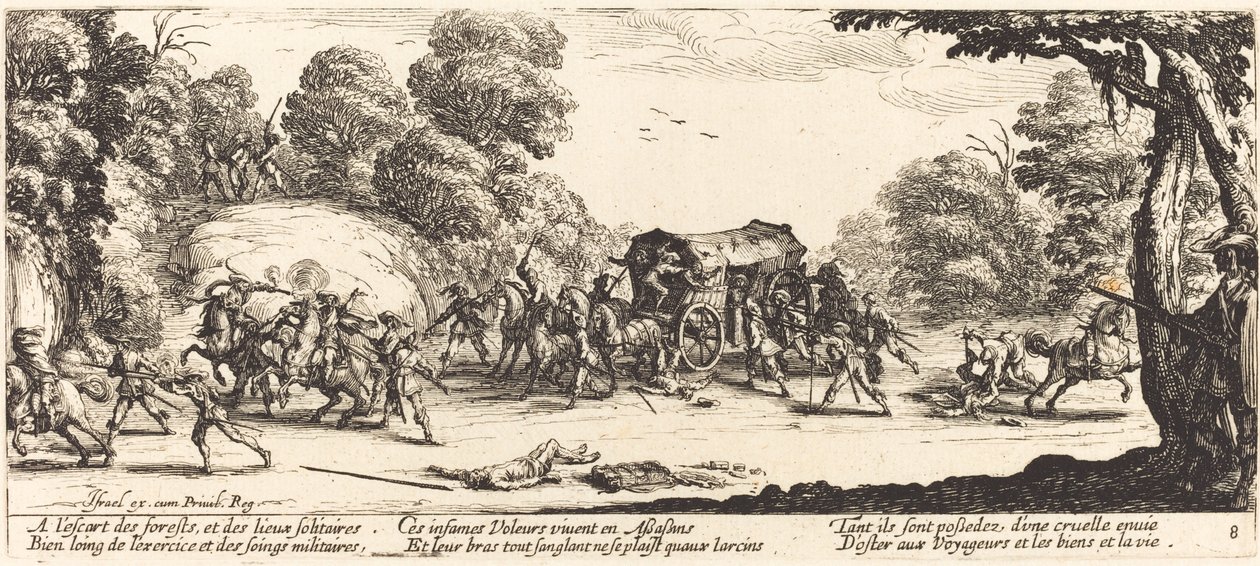 Atak na trenera autorstwa Jacques Callot