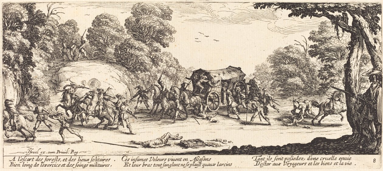Atak na trenera autorstwa Jacques Callot