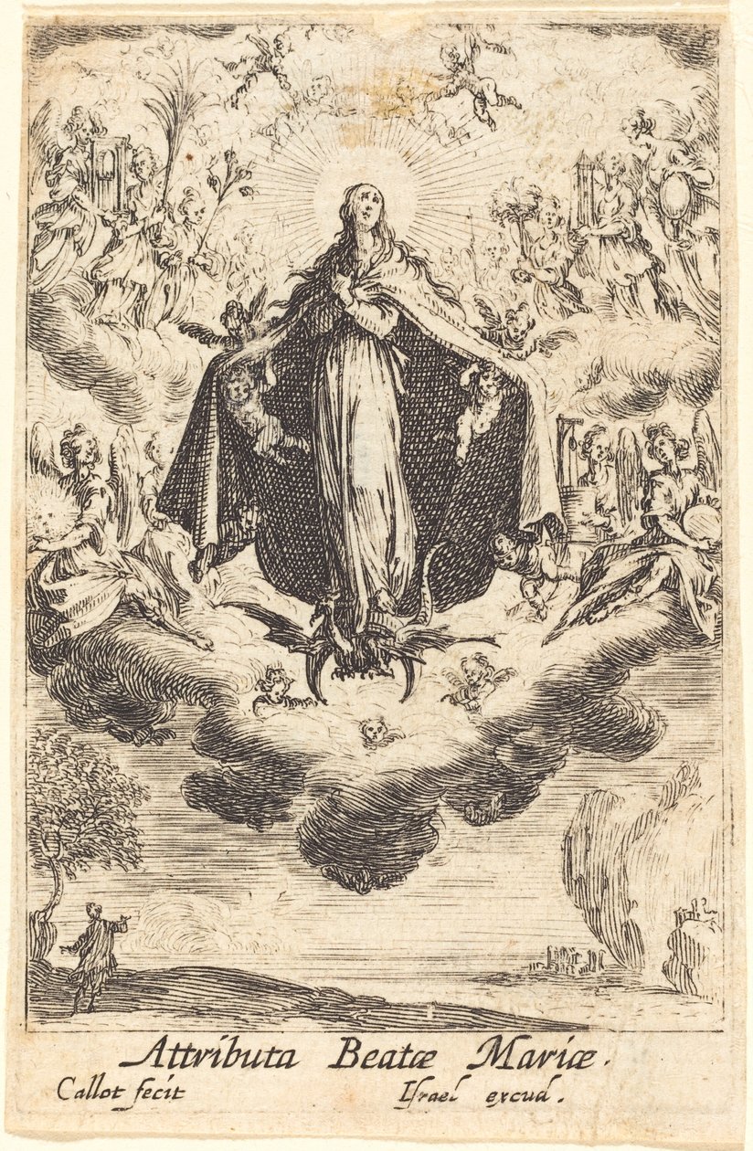 Atrybuty Dziewicy autorstwa Jacques Callot
