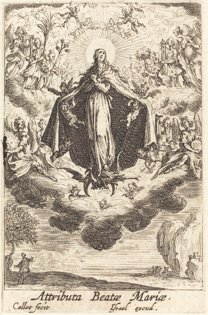Atrybuty Dziewicy autorstwa Jacques Callot