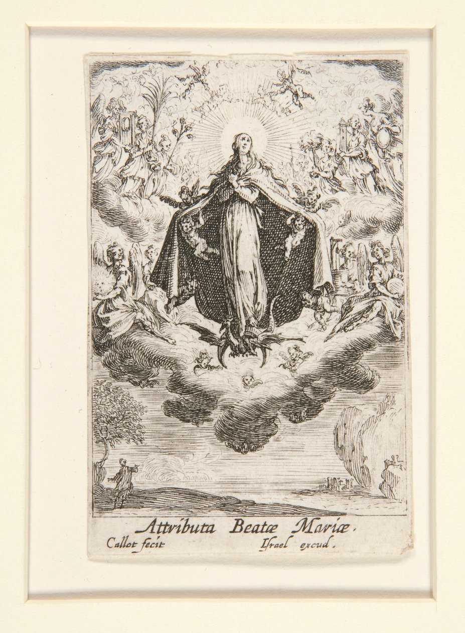 Atrybucje Dziewicy, nie. 14 z Życia Dziewicy autorstwa Jacques Callot
