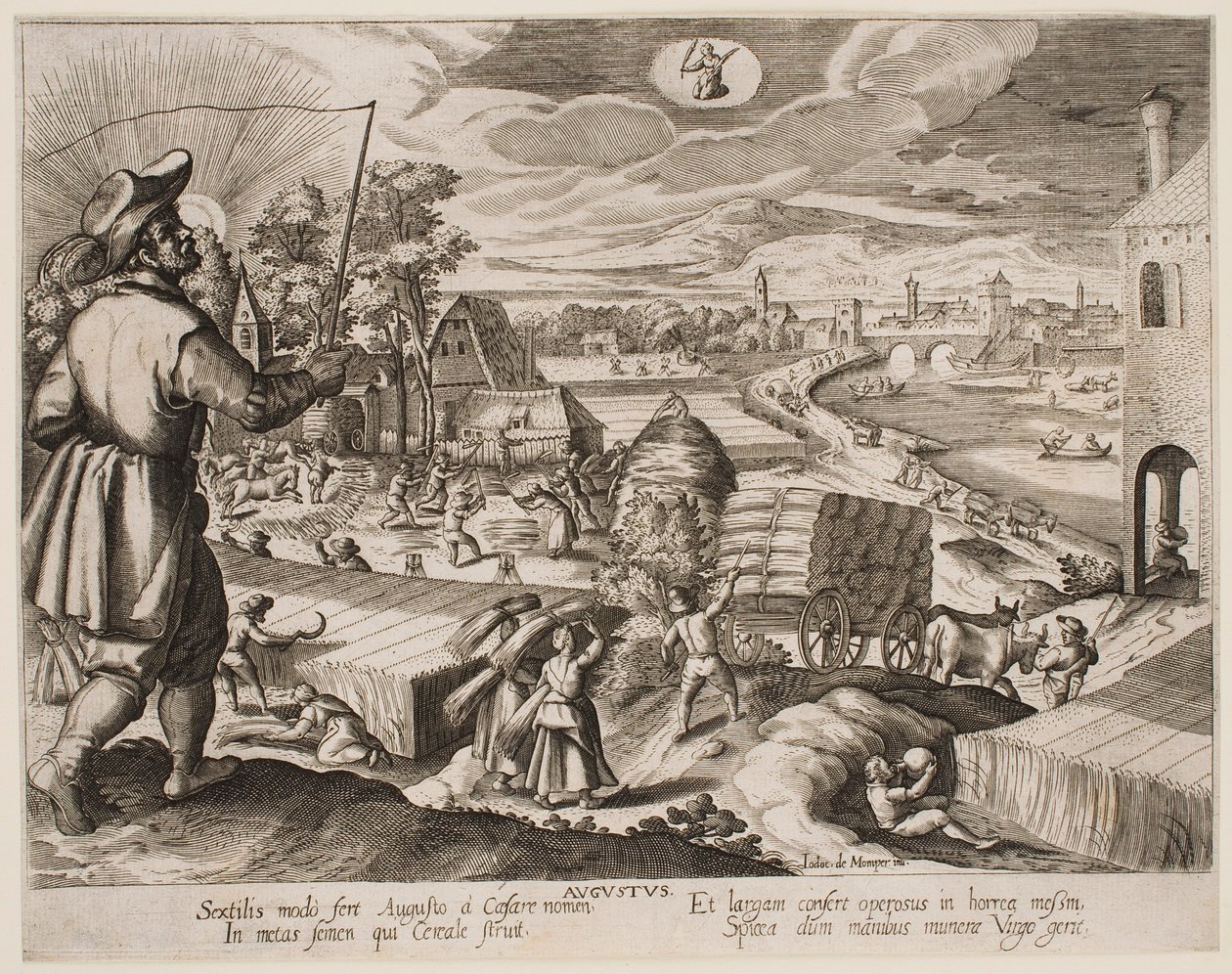 Sierpień, z serii „Miesiące” autorstwa Jacques Callot