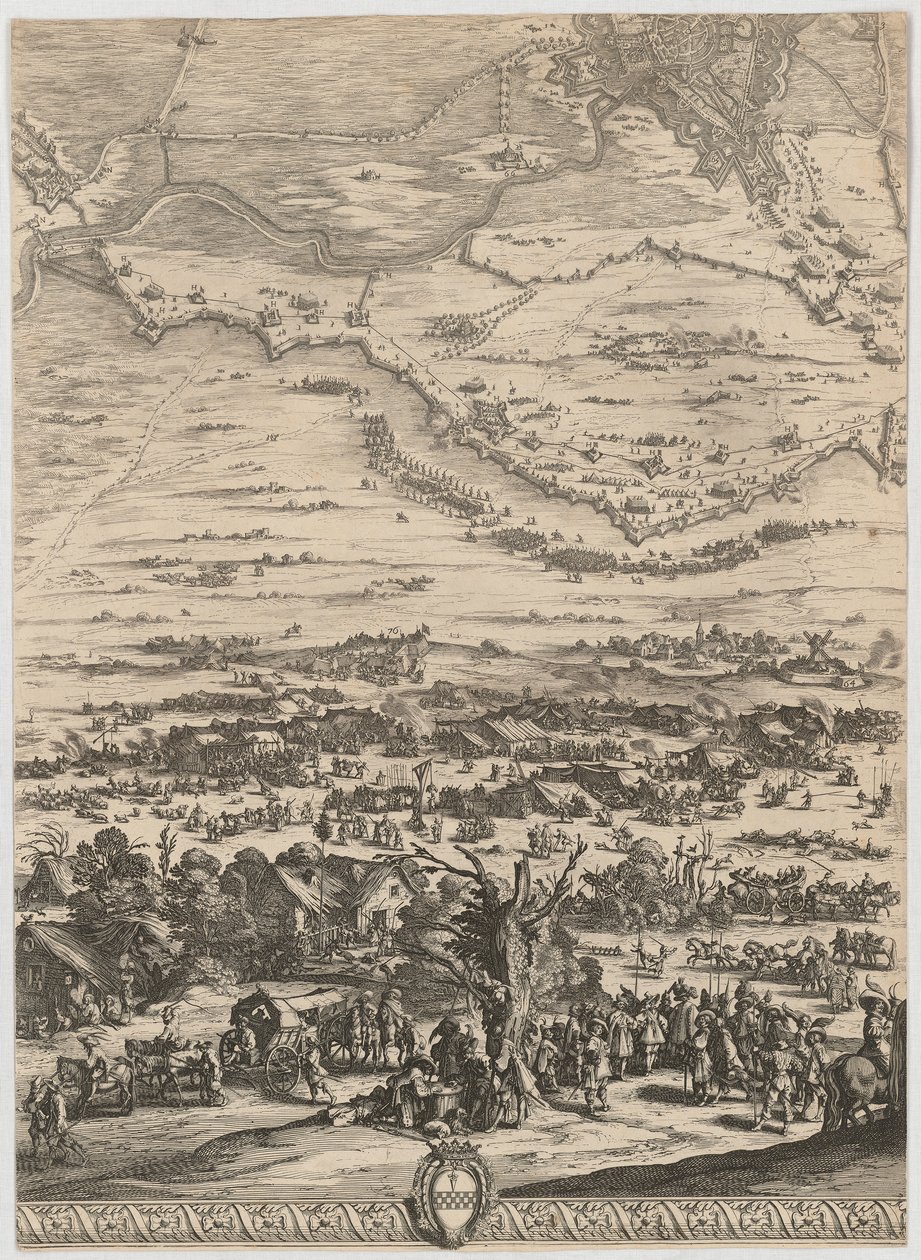 Fragment obrazu „Bitwa pod Bredą” autorstwa Jacques Callot