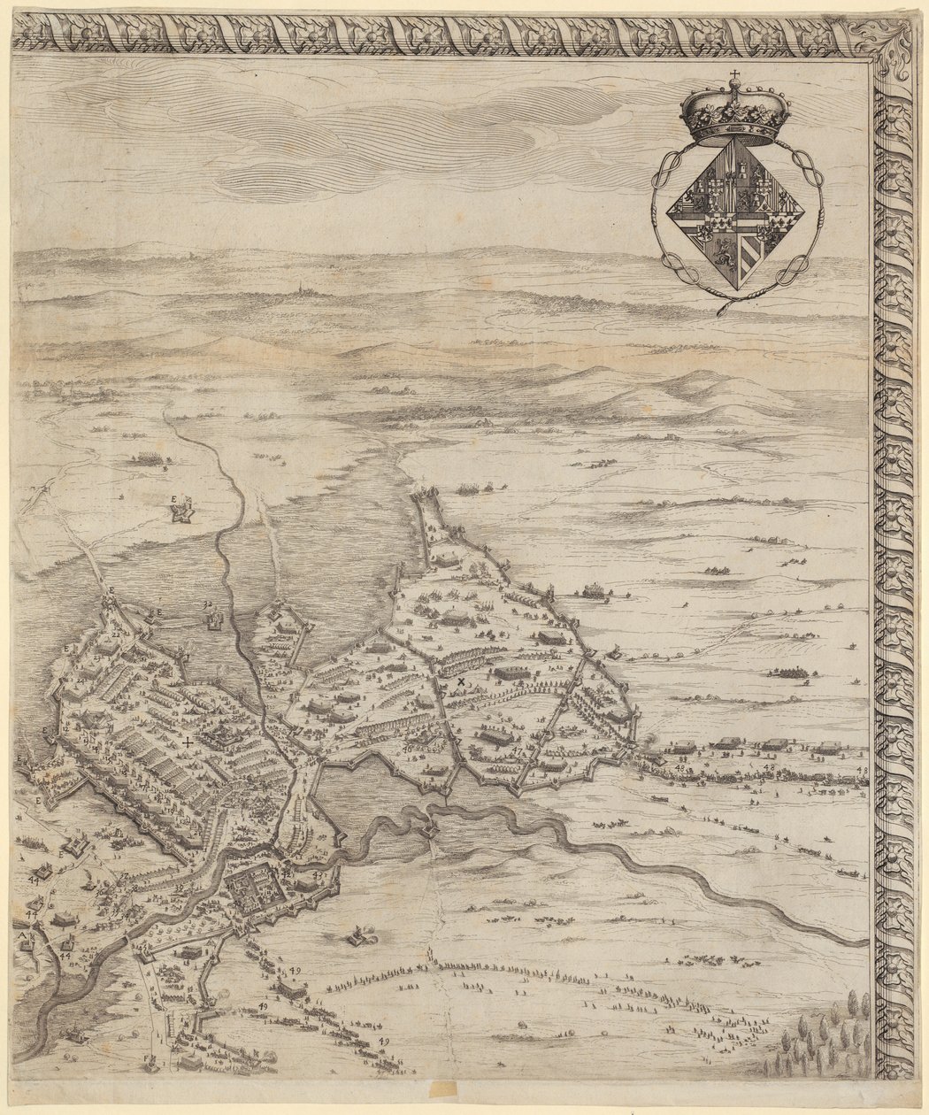 Fragment obrazu „Bitwa pod Bredą” autorstwa Jacques Callot