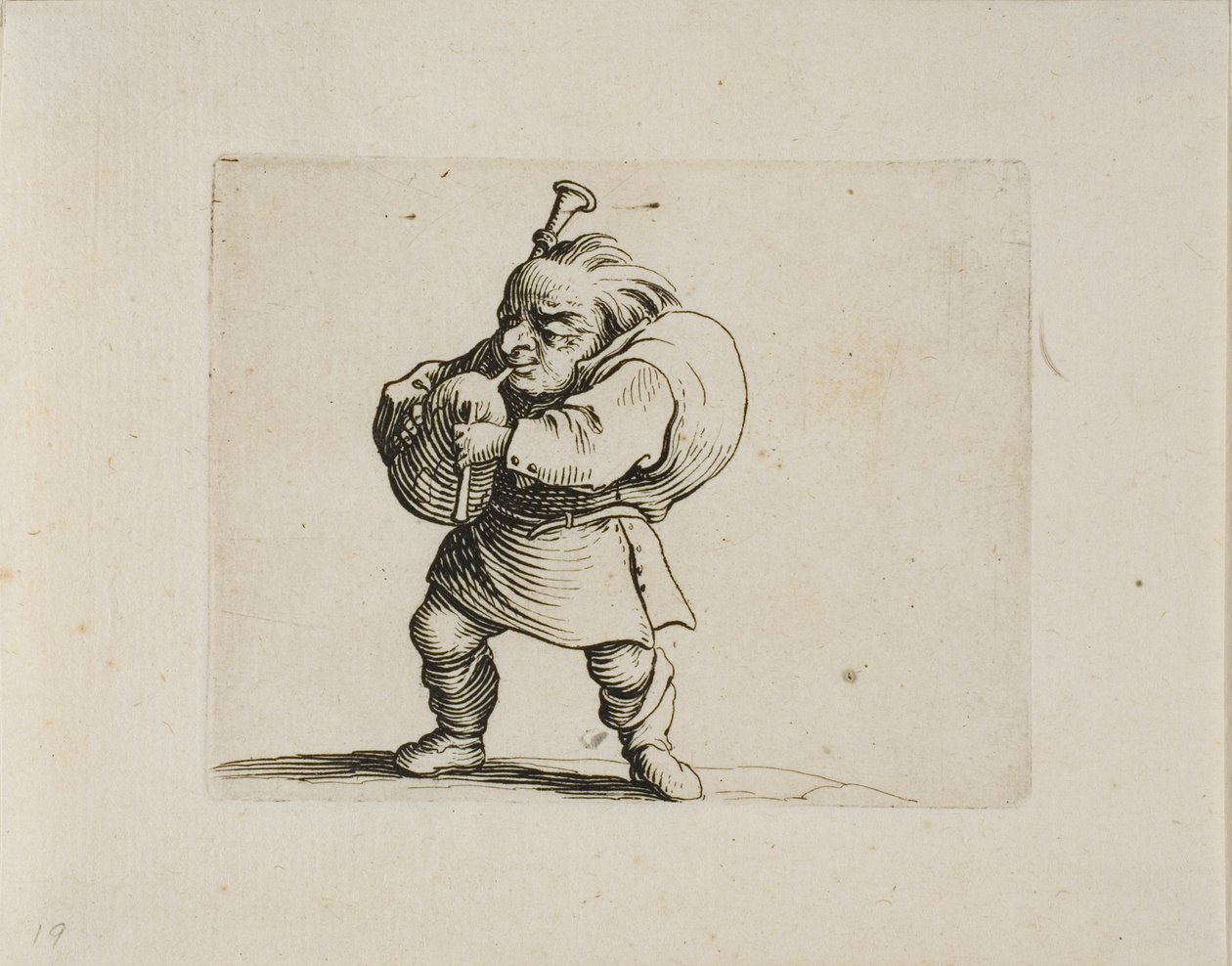 Dudziarz, z Varie Figure Gobbi autorstwa Jacques Callot