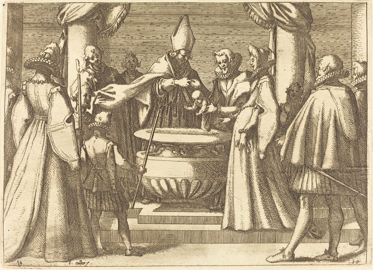 Chrzest Księcia Hiszpanii autorstwa Jacques Callot