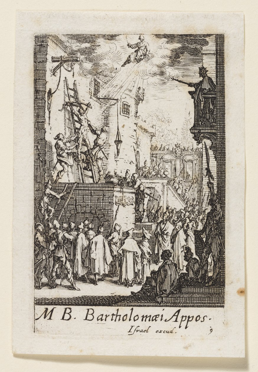 Apostoł Bartłomiej (Bartholomaei Apost.) autorstwa Jacques Callot