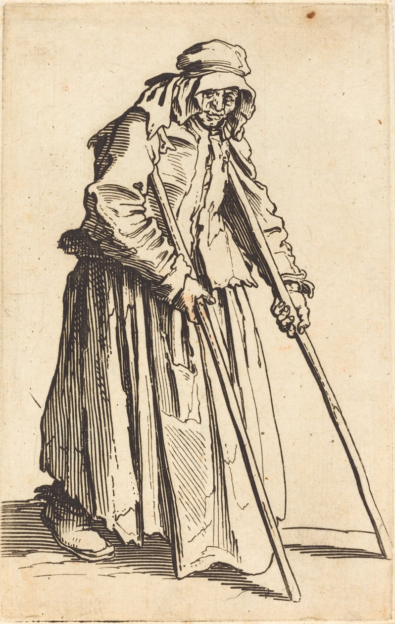 Żebraczka z kulami, ok. 1930 r. 1622. autorstwa Jacques Callot