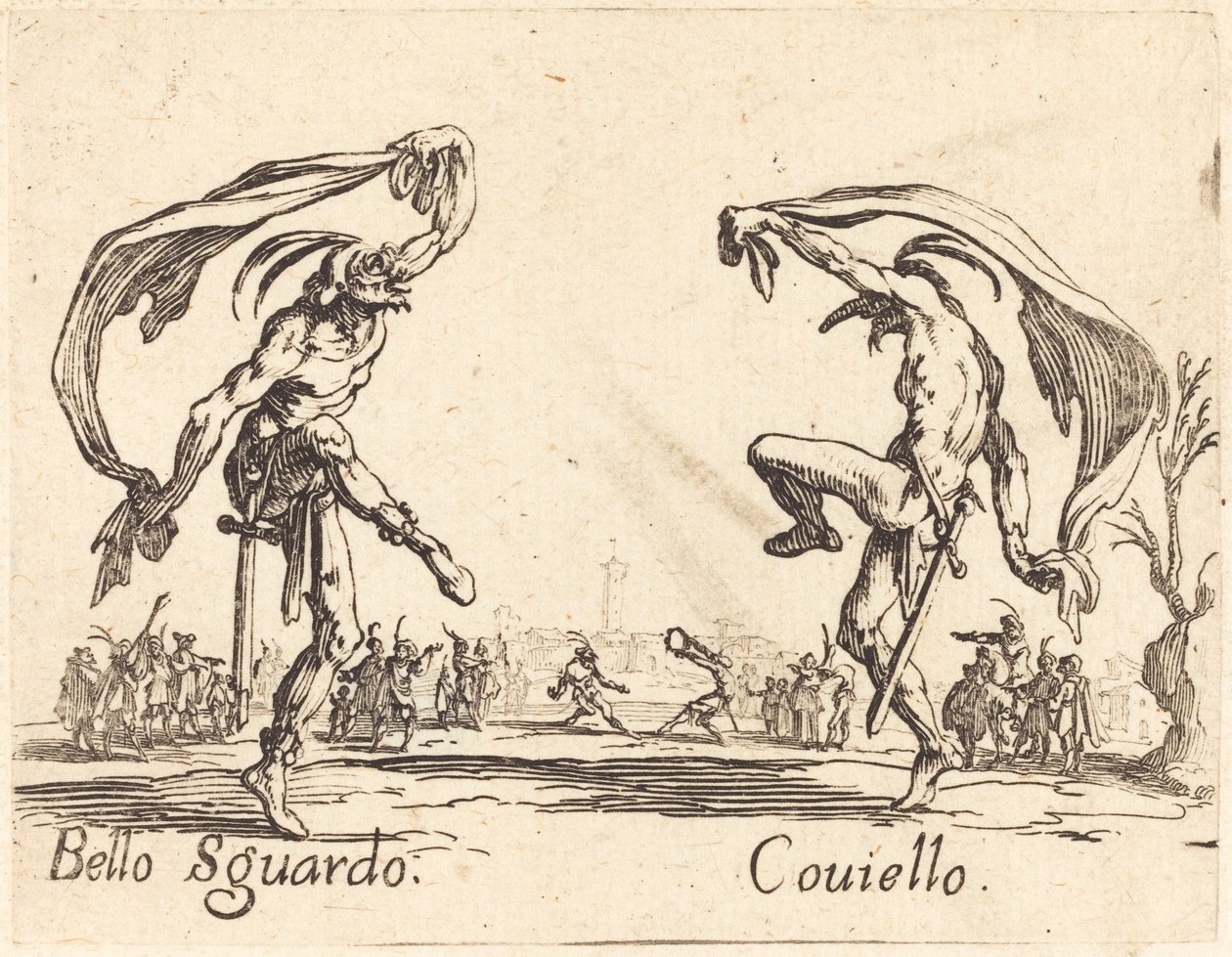 Bello Sguardo i Coviello, ok. 1930 1622. autorstwa Jacques Callot