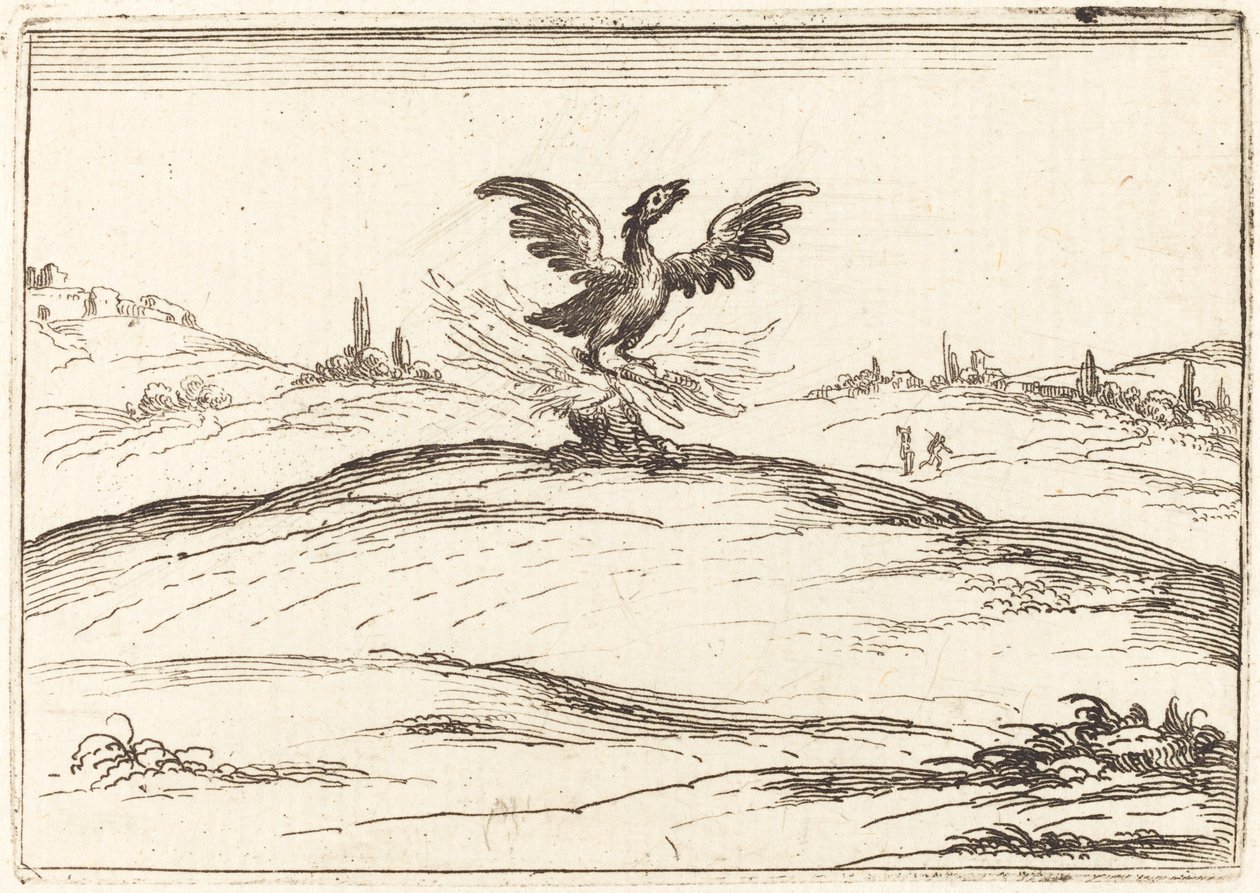 Płonący Feniks, 1628. autorstwa Jacques Callot