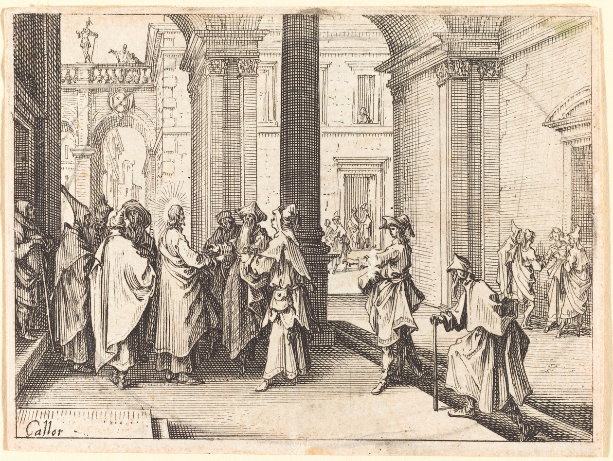 Moneta Cezara autorstwa Jacques Callot