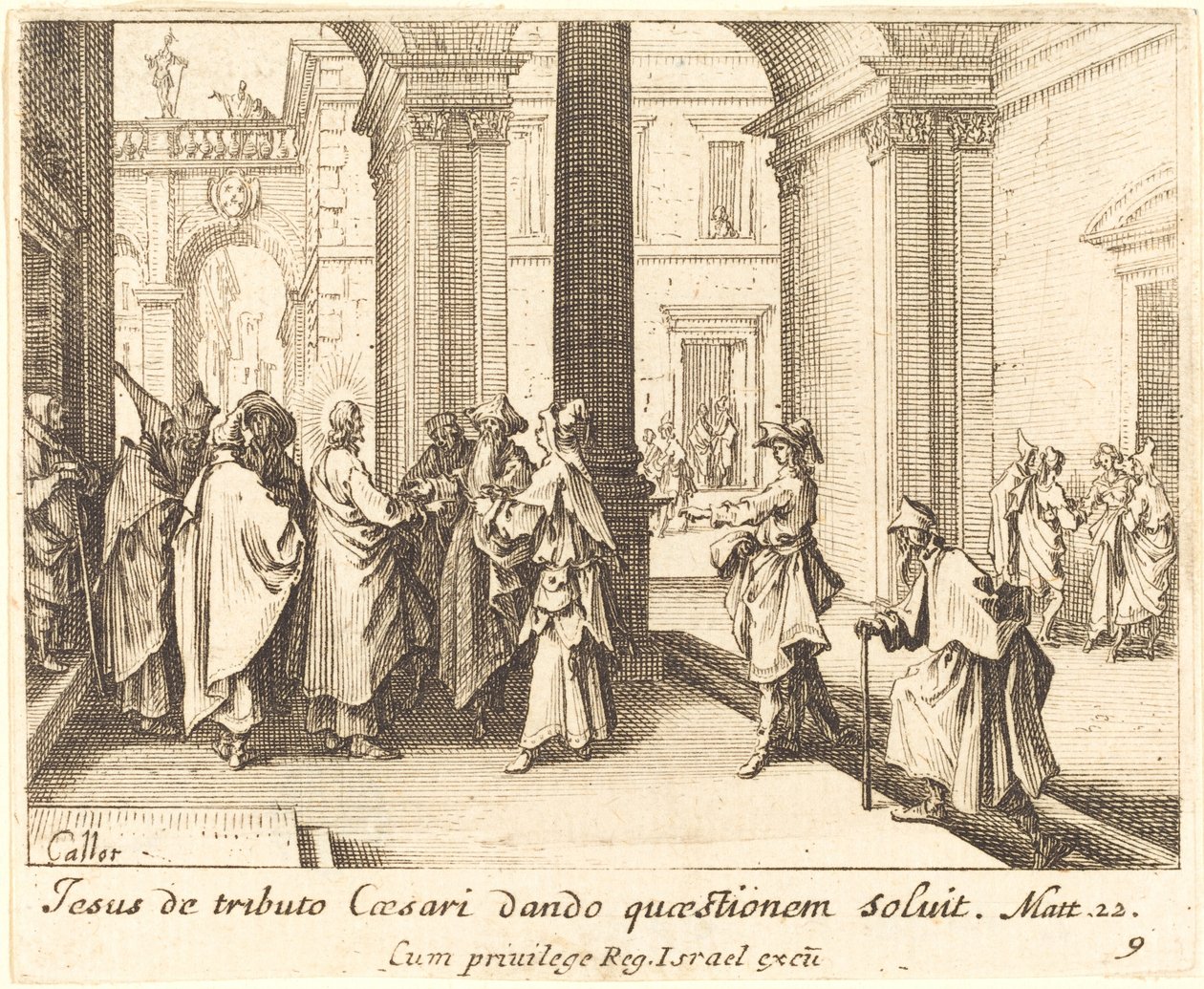 Moneta Cezara, 1635. autorstwa Jacques Callot