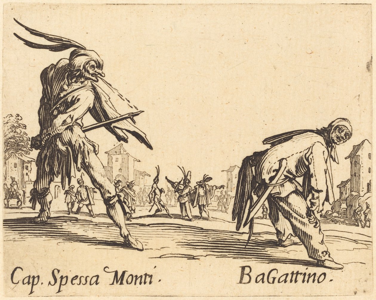 Kapitan Spessa Monti i Bagattino, ca. 1622. autorstwa Jacques Callot