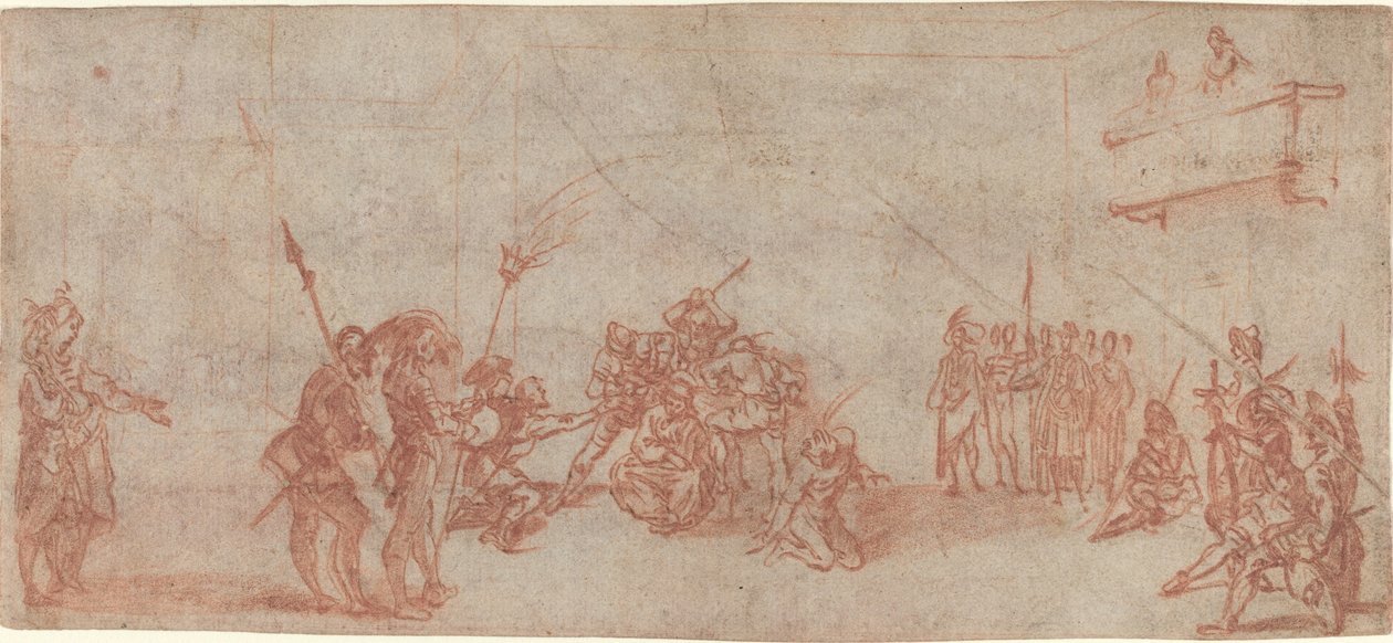 Chrystus ukoronowany cierniem autorstwa Jacques Callot