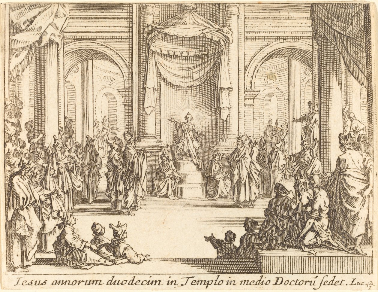 Chrystus spiera się z lekarzami autorstwa Jacques Callot