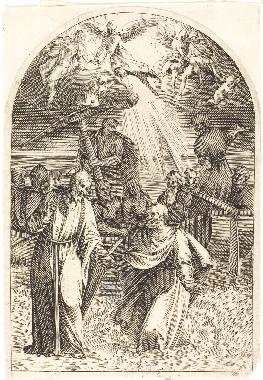 Chrystus idący po wodzie [druga płyta] autorstwa Jacques Callot