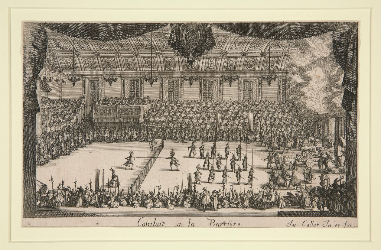 Walka a la Barriere autorstwa Jacques Callot