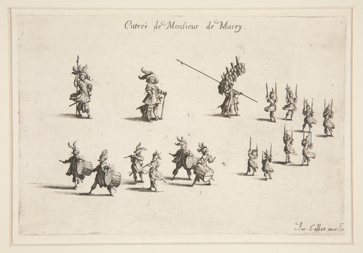 Walka? La Barri?re, wejście pana de Macey autorstwa Jacques Callot