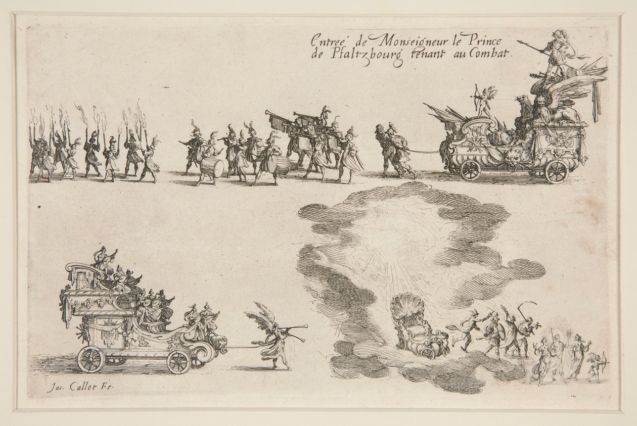Walka? la Barri?re, Entr?e du Prince de Plaltzbourg autorstwa Jacques Callot