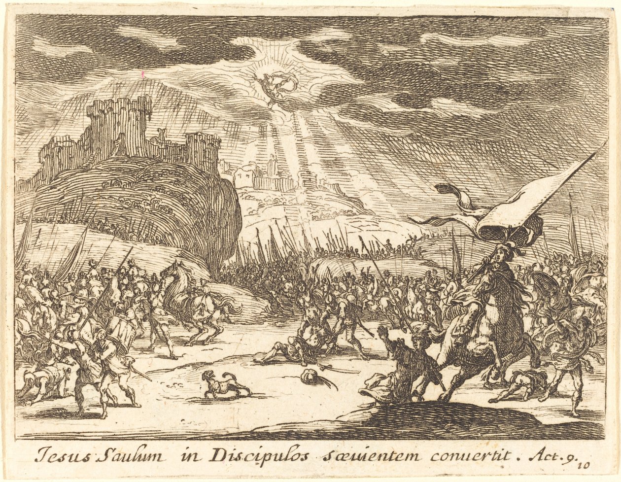 Nawrócenie Pawła autorstwa Jacques Callot