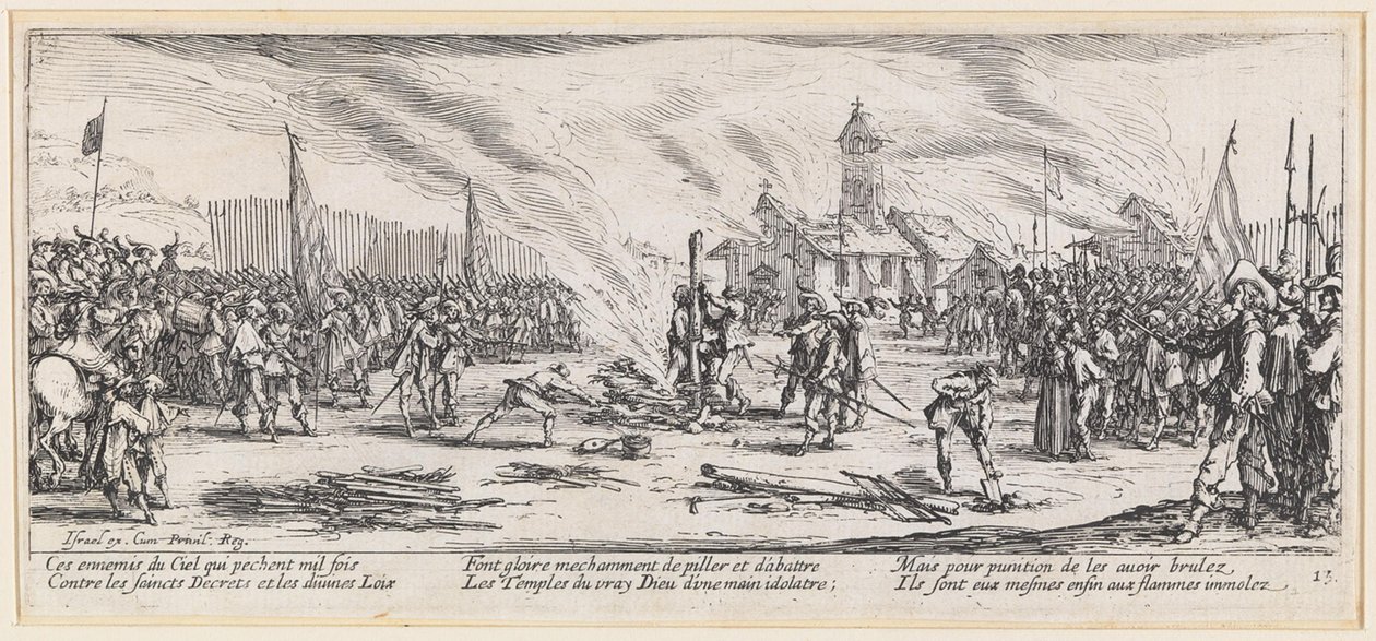 Stos pogrzebowy autorstwa Jacques Callot