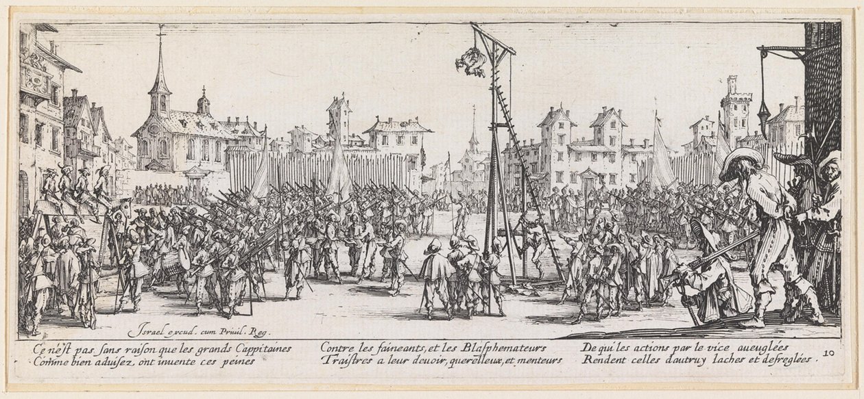 Tortury na huśtawce autorstwa Jacques Callot