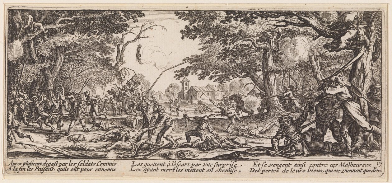Odwet rolników autorstwa Jacques Callot