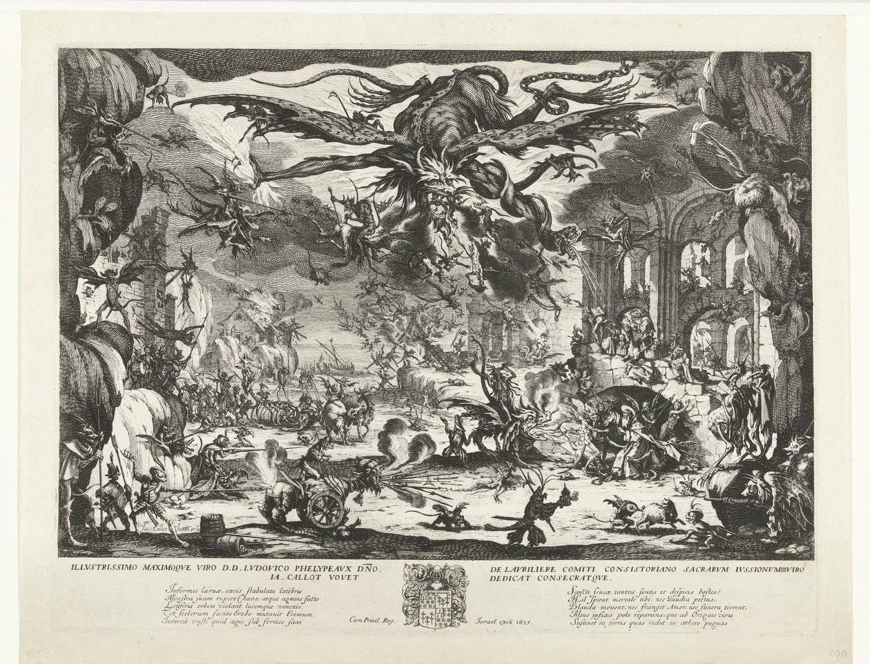 Kuszenie św. Antoniego autorstwa Jacques Callot
