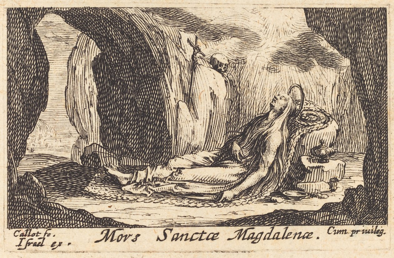 Śmierć Magdaleny autorstwa Jacques Callot