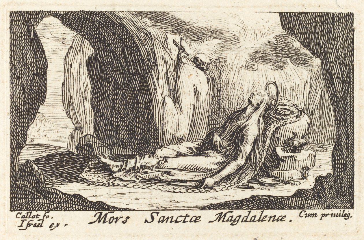 Śmierć Magdaleny autorstwa Jacques Callot