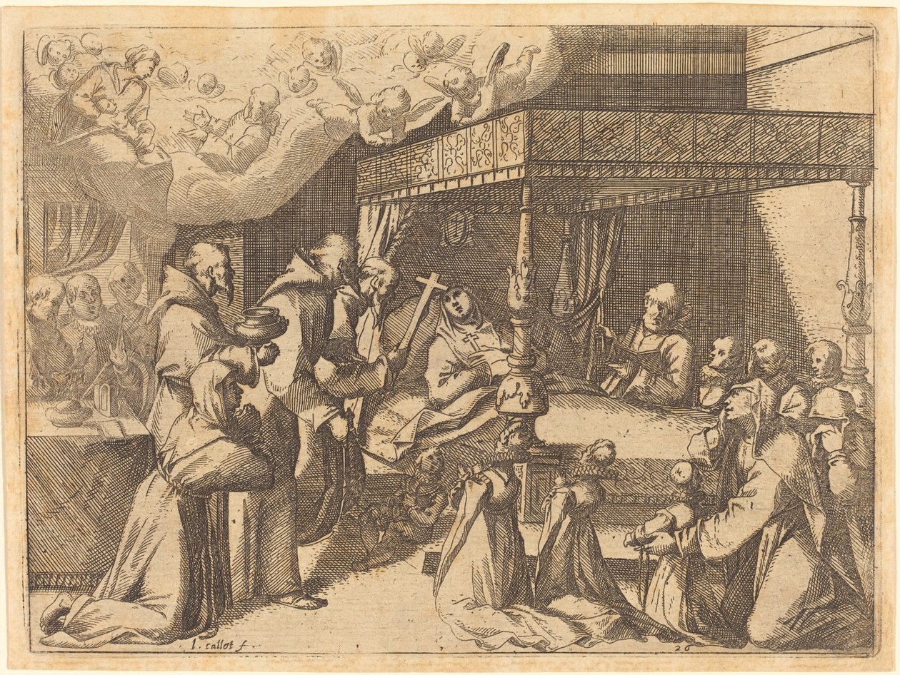 Śmierć królowej autorstwa Jacques Callot